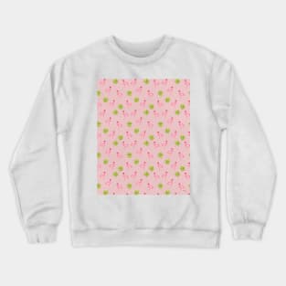 Pink Flamingo Pattern in Blush | Summer | Island Paradise | Tropical Crewneck Sweatshirt